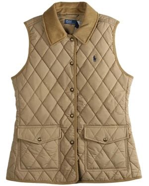 Polo Ralph Lauren Diamond-Quilted Pocket Gilet - Brown
