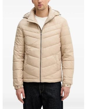 Guess Lightweight Puffer Jacket - Natural