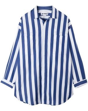 Sunnei Striped Shirt - Blue