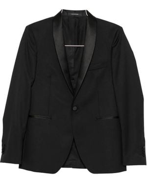 Tagliatore Shawl-Lapel Suit - Black