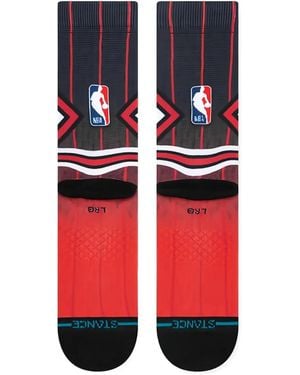 Stance X Nba Chicago Bulls Fader Socks - Red