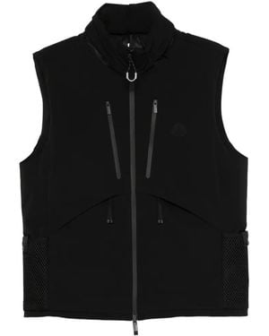 Moncler Zip Heavy Micro Vest - Black