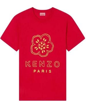 KENZO Boke Flower-Print T-Shirt - Red