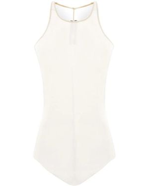 Rick Owens Fine-Ribbed Tank Top - White