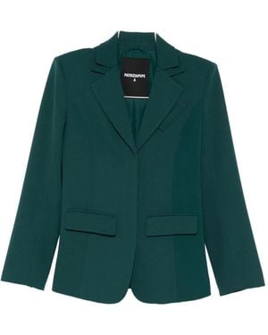 Patrizia Pepe Single-Breasted Blazer - Green