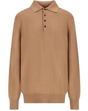 Canessa Polo-Neck Sweater - Brown