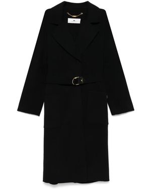 ELISABETTA FRANCHI ブラックロングコート ELISABETTA FRANCHI ブラックロングコート