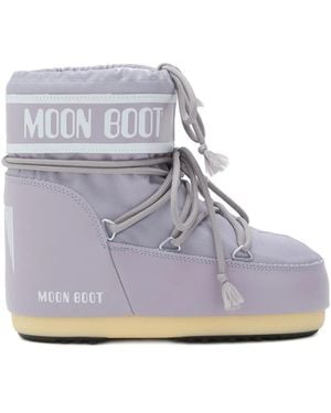 Moon Boot Icon Padded Logo-Detail Boots - Grey