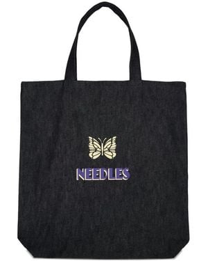 Needles Logo-Print Tote Bag - Black