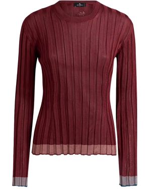 Etro リブ スウェットシャツ - レッド