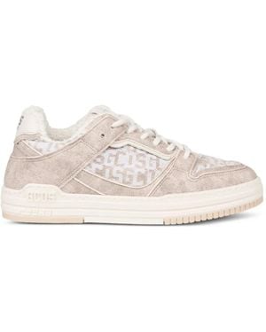 Gcds Logo-Print Trainers - Pink