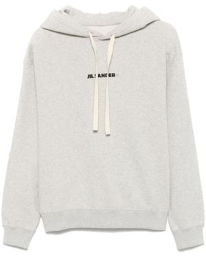 Jil Sander Hoodie À Logo Imprimé - Blanc