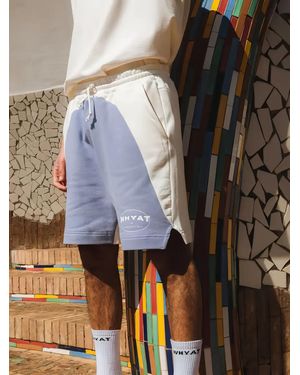 WHYAT Circle Logo Shorts - Purple