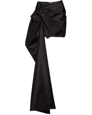 Magda Butrym Bow Draped Mini Skirt - Black
