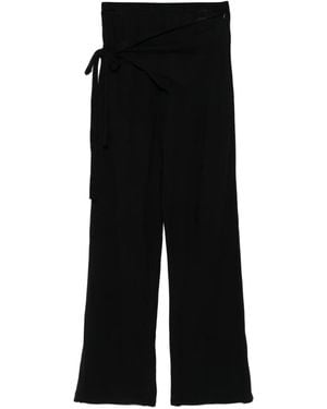 OTTOLINGER Gebreide Broek Met Gestrikte Taille - Zwart