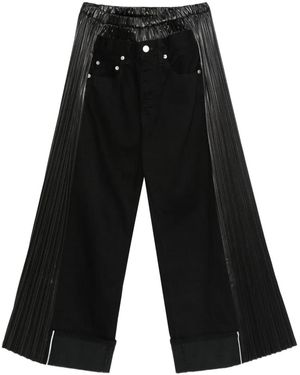 Junya Watanabe Hose mit Falteneinsatz - Schwarz
