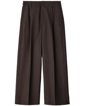 Lemaire Single-Pleat Tailored Trousers - Brown