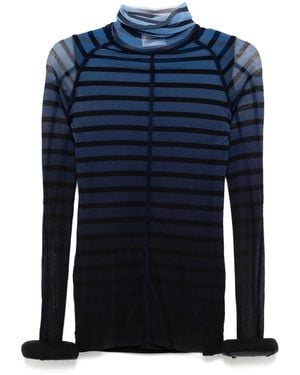 Jean Paul Gaultier 3D Striped Top - Blue
