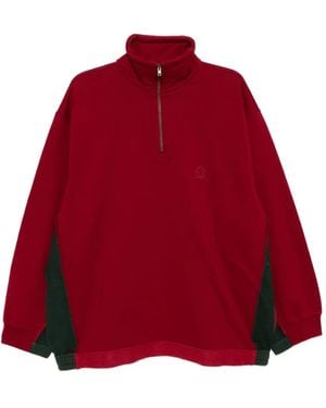 Vetements Logo Zipped Sweatshirt - Red