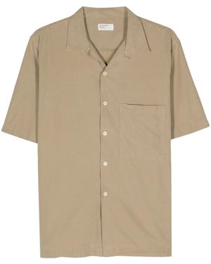 Universal Works Camp Ii Short-Sleeves Shirt - Natural