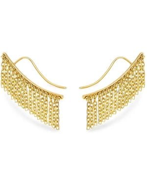 Guzema Hidden Beauty Chainfall Earrings - Metallic