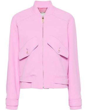 Blugirl Blumarine Bomberjacke Aus Krepp - Pink
