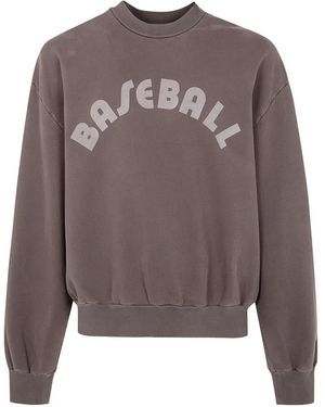 Fear Of God Baseball Lettering-Print Jumper - Brown