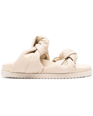 Patrizia Pepe Leather Sandals - Natural