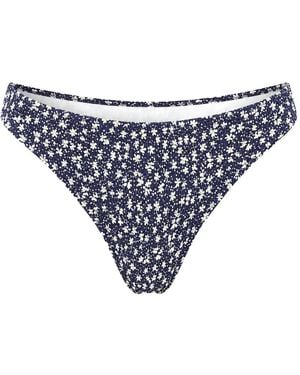Polo Ralph Lauren Bas De Bikini À Fleurs - Bleu