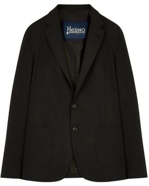 Herno Logo-Plaque Blazer - Black