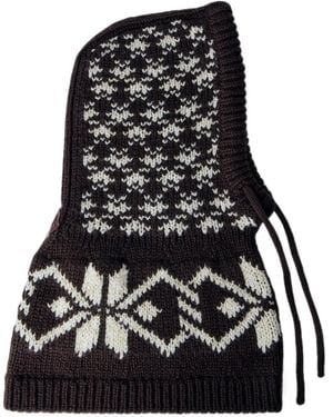 Moncler Jacquard Sequin Balaclava - Black