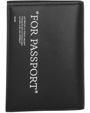 Off-White c/o Virgil Abloh Portafoglio Passport - Nero