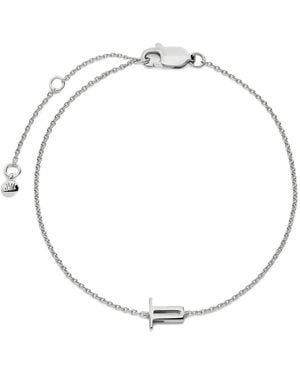 Monica Vinader Initial T Chain Bracelet - Metallic