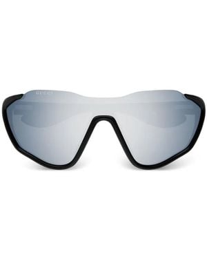 Gucci Geometric-Frame Sunglasses - Grey