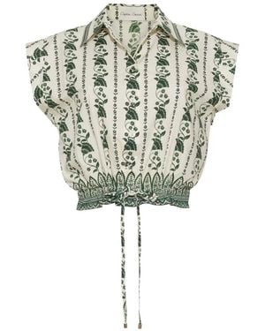 Cara Cara Camisa Octavia Con Estampado Floral - Verde