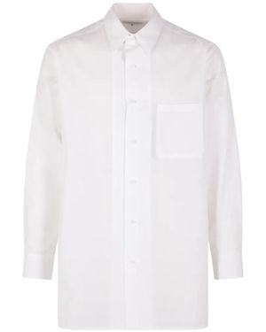Yohji Yamamoto Chest-pocket shirt - Weiß