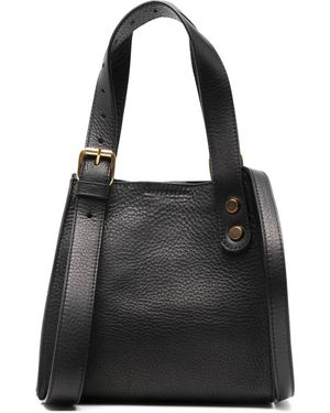 Agl Attilio Giusti Leombruni Leather Tote Bag - Black