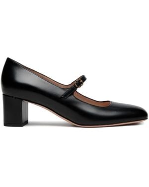 Bally 50Mm Leather Court Shoes - Black