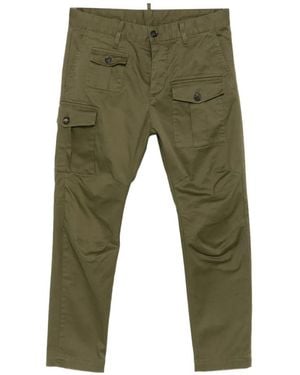 DSquared² Pantalon Fuselé À Poches Cargo - Green