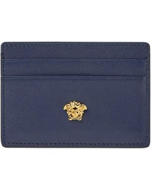 Versace メドゥーサヘッド カードケース - ブルー