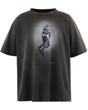 SAINT Mxxxxxx Sorayama Tシャツ - ブラック