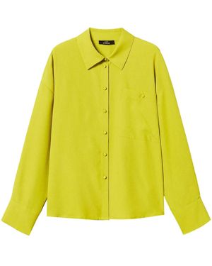 Twinset Crêpe De Chine Shirt - Yellow