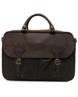 Barbour Porte-Documents À Boucle - Black
