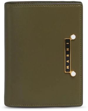 Marni Leather Wallet - Green