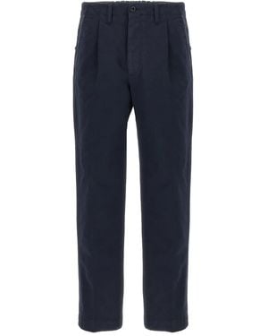 Incotex Pleated-Front Pants - Blue