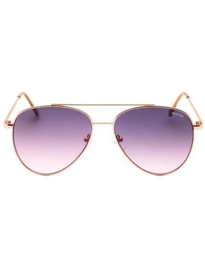 Kenneth Cole Gradient Pilot-Frame Sunglasses - Purple