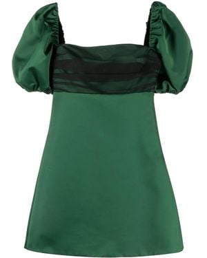 Viktor & Rolf Bow-Detail Minidress - Green