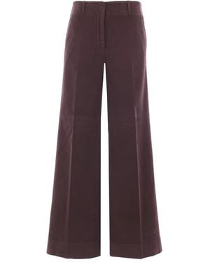 Incotex Ilya Wide-Leg Pants - Purple