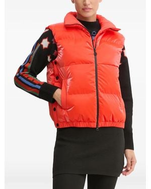 Sportalm Quilted High-Neck Sleeveless Jacket - Red