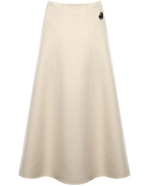 Moncler X Jil Sander Logo-Patch Skirt - Natural